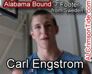 Carl Engstrom Alabama Basketball Player From Sweden