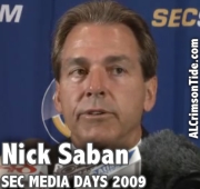 Nick Saban 2009 media days