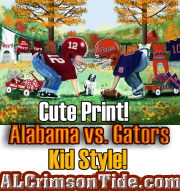 Alabama Florida Football Print