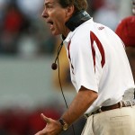 Alabama Football Coach Nick Saban Screaming