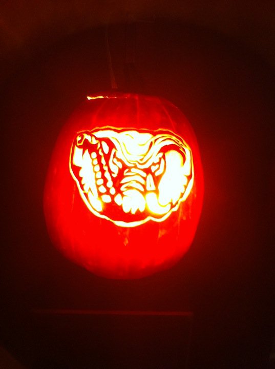 ROLL TIDE pumpkin