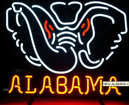 neon elephant sign Alabama