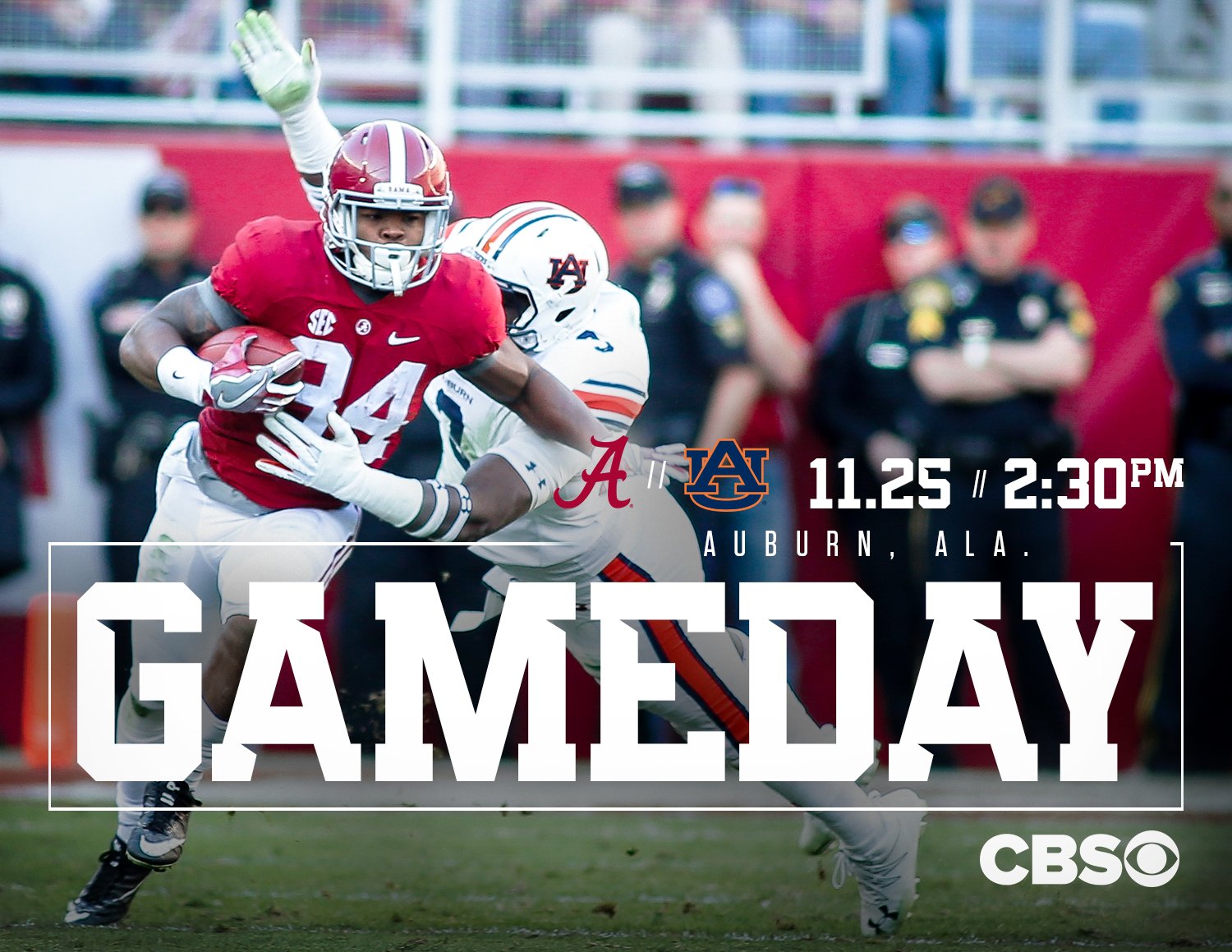 Iron Bowl Will Be on CBS at 230 CST ALCrimsonTide